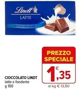 Iperal Lindt cioccolato offerta