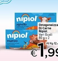 Crai Nipiol omogeneizzati di carne offerta