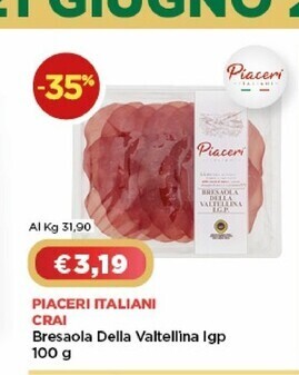 Crai Crai bresaola della valtellina igp offerta