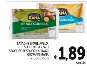Spazio Conad Giovanni rana lasagne sfogliavelo offerta
