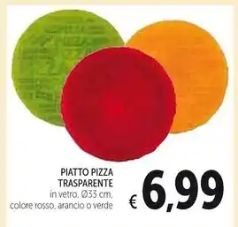 Spazio Conad Piatto pizza trasparente offerta