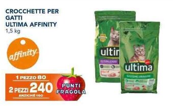 Esselunga CROCCHETTE PER GATTI ULTIMA AFFINITY 1,5 kg offerta