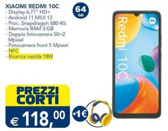 Esselunga XIAOMI REDMI 10C offerta