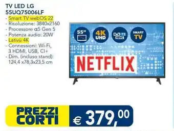 Esselunga TV LED LG 55UQ75006LF offerta