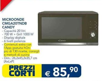 Esselunga MICROONDE CMGA20TNDB CANDY offerta