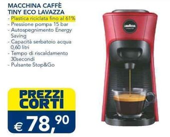 Esselunga MACCHINA CAFFÈ TINY ECO LAVAZZA offerta