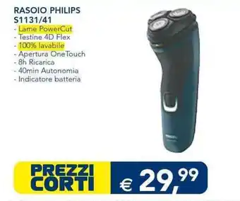 Esselunga RASOIO PHILIPS S1131/41 offerta