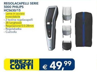 Esselunga REGOLACAPELLI SERIE 5000 PHILIPS HC5630/15 offerta