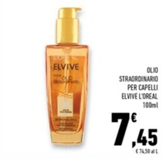 Conad Superstore OLIO STRAORDINARIO PER CAPELLI ELVIVE L'OREAL 100ml offerta