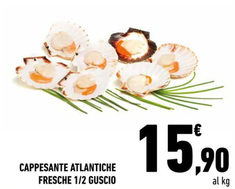 Conad CAPPESANTE ATLANTICHE FRESCHE 1/2 GUSCIO offerta