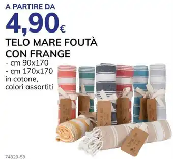 Basko TELO MARE FOUTÀ CON FRANGE offerta