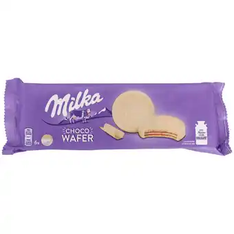 Action Wafer milka al cioccolato bianco offerta