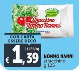 Deco Supermercati NONNO NANNI stracchino g 125 offerta