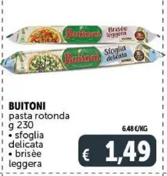 Deco Supermercati BUITONI pasta rotonda g230 offerta
