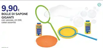 Basko BOLLE DI SAPONE GIGANTI con vassoio, ml 250, colori assortiti offerta