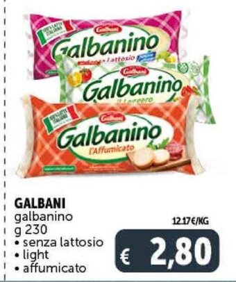 Deco Supermercati GALBANI galbanino g 230 offerta