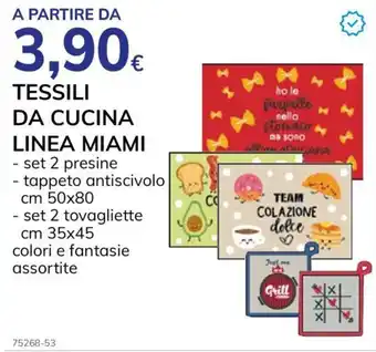 Basko TESSILI DA CUCINA LINEA MIAMI offerta