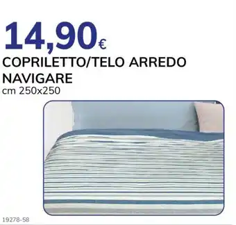 COPRILETTO/TELO ARREDO NAVIGARE cm 250x250