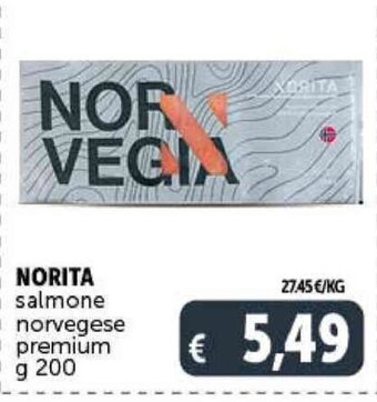 Deco Supermercati NORITA salmone norvegese premium g 200 offerta