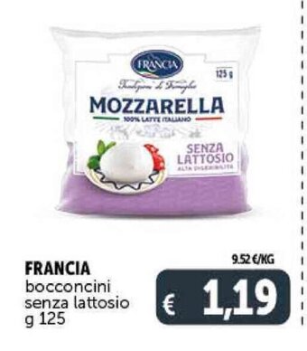 Deco Supermercati FRANCIA bocconcini senza lattosio g 125 offerta