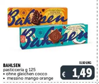 Deco Supermercati BAHLSEN pasticceria g 125 ohne gleichen cocco . messino mango orange offerta