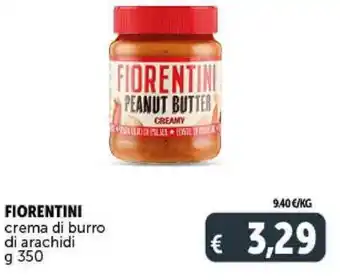 Deco Supermercati FIORENTINI crema di burro i di arachidi g350 offerta