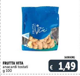 Deco Supermercati FRUTTA VITA anacardi tostati g 100 offerta