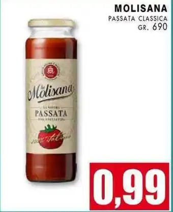 La Mimosa Supermercati MOLISANA PASSATA CLASSICA GR. 690 offerta
