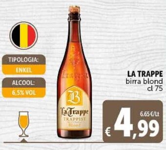 Deco Supermercati LA TRAPPE birra blond cl 75 offerta