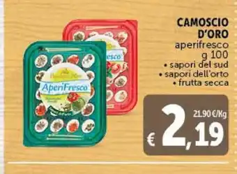 Deco Supermercati CAMOSCIO D'ORO aperifresco g 100 sapori del sud sapori dell'orto • frutta secca offerta