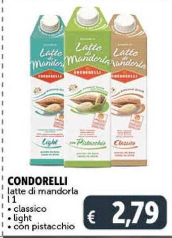 Deco Supermercati CONDORELLI latte di mandorla l1 offerta