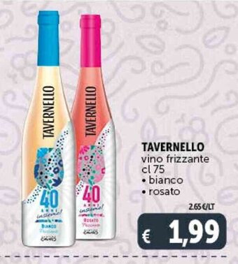 Deco Supermercati TAVERNELLO vino frizzante cl 75 offerta