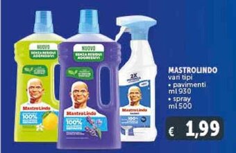 MASTROLINDO vari tipi • pavimenti ml 930 • spray ml 500