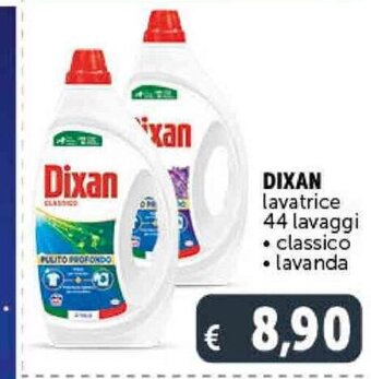 Deco Supermercati DIXAN lavatrice 44 lavaggi • classico • lavanda offerta