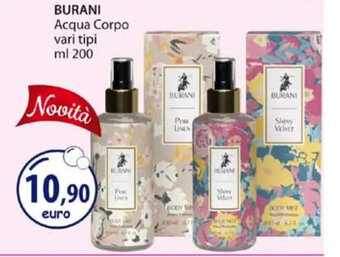 Acqua & Sapone BURANI Acqua Corpo vari tipi ml 200 offerta