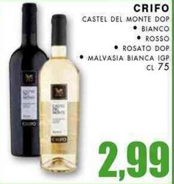 La Mimosa Supermercati CRIFO CASTEL DEL MONTE DOP CL 75 offerta