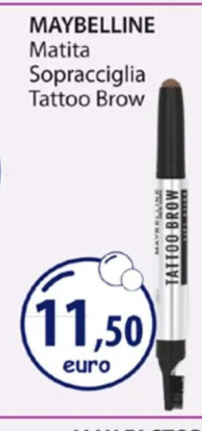 Acqua & Sapone MAYBELLINE Matita Sopracciglia Tattoo Brow offerta