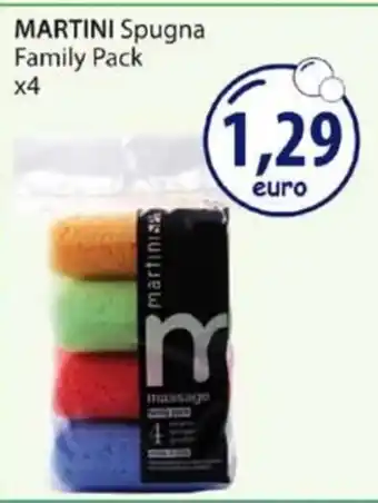 Acqua & Sapone MARTINI Spugna Family Pack x4 offerta