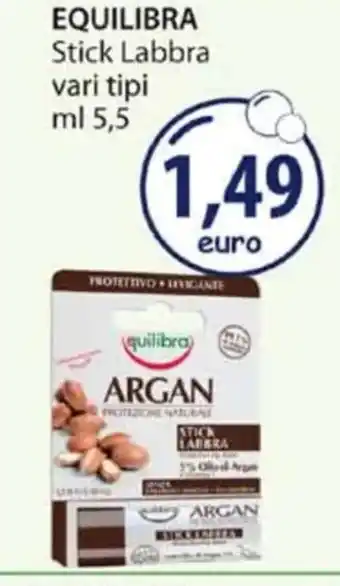 Acqua & Sapone EQUILIBRA Stick Labbra vari tipi ml 5,5 offerta