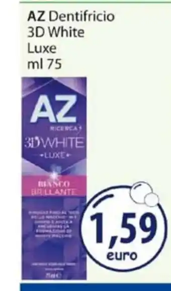 Acqua & Sapone AZ Dentifricio 3D White Luxe ml 75 offerta