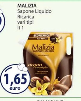 Acqua & Sapone MALIZIA Sapone Liquido Ricarica vari tipi It 1 offerta