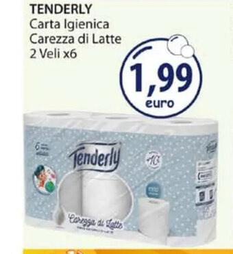 Acqua & Sapone TENDERLY Carta Igienica Carezza di Latte 2 Veli x6 offerta