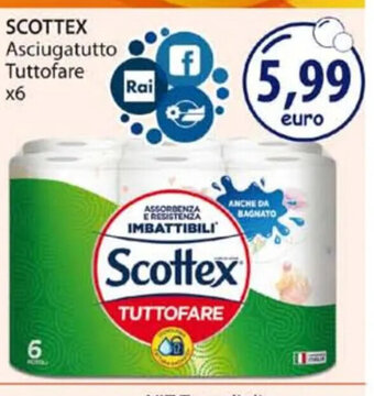 Acqua & Sapone SCOTTEX Asciugatutto Tuttofare x6 offerta