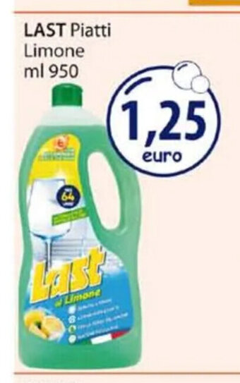 Acqua & Sapone LAST Piatti Limone ml 950 offerta