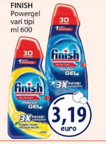 Acqua & Sapone FINISH Powergel vari tipi ml 600 offerta