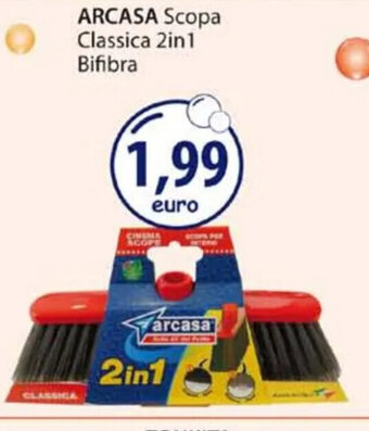 Acqua & Sapone ARCASA Scopa Classica 2in1 Bifibra offerta