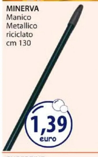Acqua & Sapone MINERVA Manico Metallico riciclato cm 130 offerta