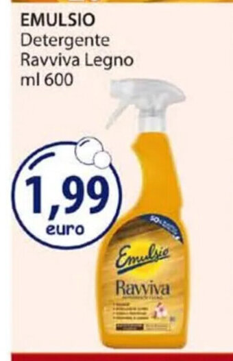 Acqua & Sapone EMULSIO Detergente Ravviva Legno ml 600 offerta
