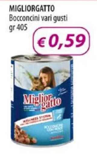 Acqua & Sapone MIGLIORGATTO Bocconcini vari gusti gr 405 offerta