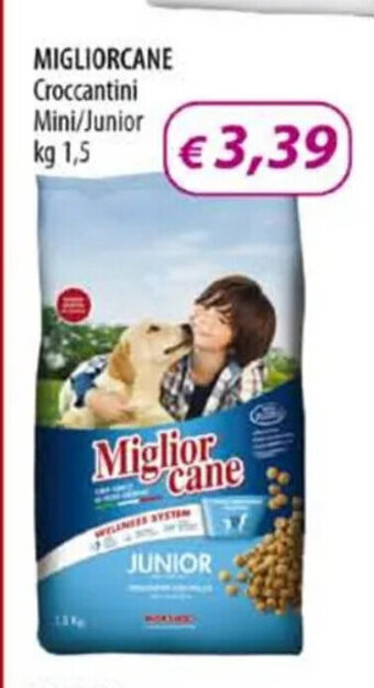 Acqua & Sapone MIGLIORCANE Croccantini Mini/Junior kg 1,5 offerta